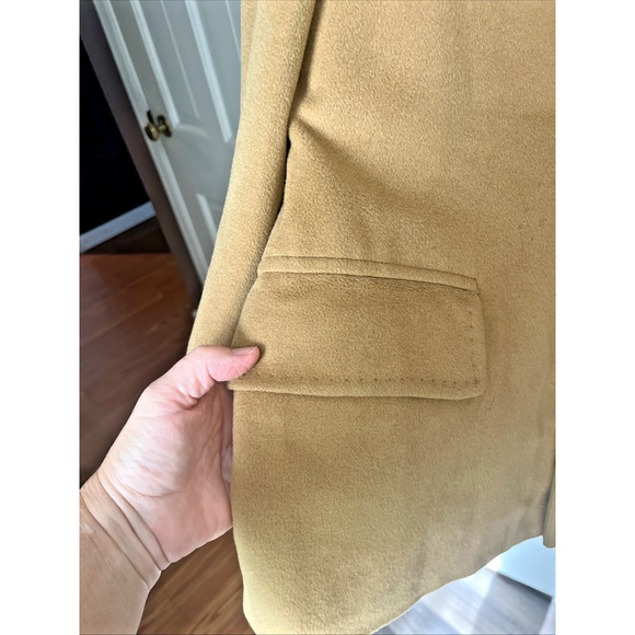 Vtg Hand-made Men's Pure Mongolian Cashmere Peacoat M Kaufmans Pittsburgh Classy - Picture 5 of 16